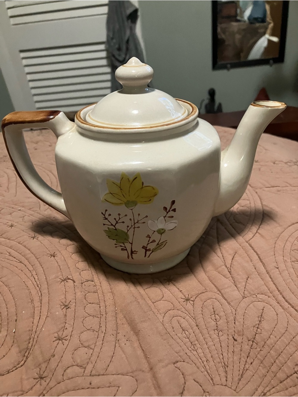 Vintage Jl Stonecrest Stoneware Teapot - Picture 2 of 9